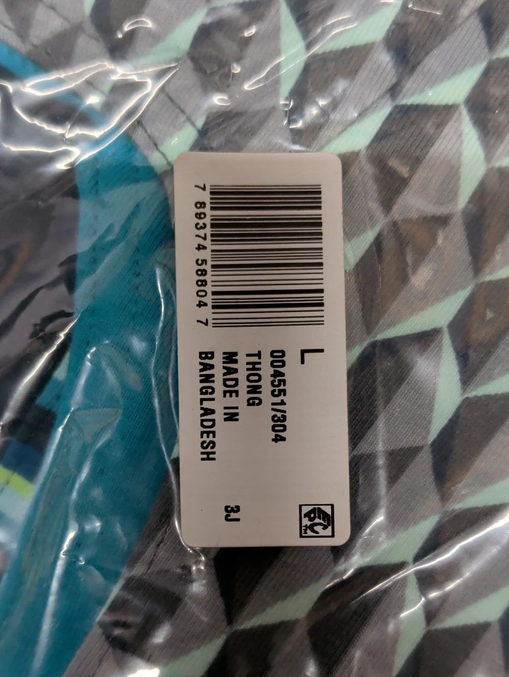 Jockey Essentials 4-Pack Cotton Stretch Men's Thong - Size Large